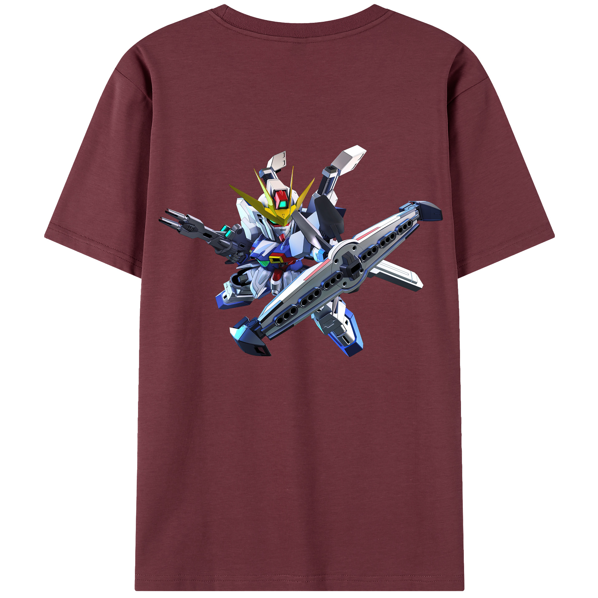（画像用） 機動戦士ガンダム Mobile Suit Gundam 綿100％半袖Tシャツ（背面プリント）